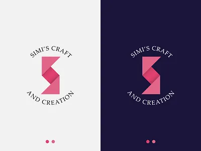 Logo Design-Simis Craft & Creation brand brand identity craft logo craftwork design girls gradient graphicdesign letter s logo logo mark logo mark symbol logotype modern logo simple symbol trending women