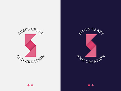 Logo Design-Simis Craft & Creation brand brand identity craft logo craftwork design girls gradient graphicdesign letter s logo logo mark logo mark symbol logotype modern logo simple symbol trending women