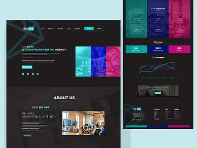 Landing page Design app branding graphic design icon landingpage logo minimal typography ux web website
