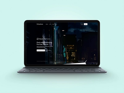 ClearScore Protect - Landing Page animation app application chart clearscore dark web dashboard design experience interface landing page score ui ux web website