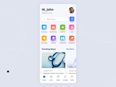 Medical UI (Daily 001) ui ui ux ui design