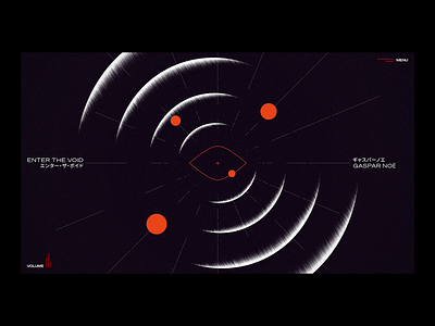 Enter The Void Tribute darkmode movie ui ui design void website