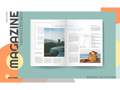 Magazine Layout 「Traveler's Boat」#2 layout layout design layouts magazine magazine ad magazine cover magazine design magazine illustration