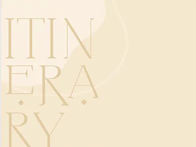 Itinerary {2} adventure agenda graphic design itinerary neutral design photo book print design to do travel typography