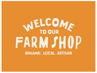 Type Lock-Up for Farm Shop brand narrative brand story telling conceptual branding conceptual logo design customised type farm branding farm logo farm shop branding farm shop logo graphic design illustrative logo design logo design organic branding organic logo typography typography logo design visual story telling