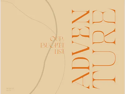 Bucket List adventure bucket list cover design cover page graphic design lettering national parks neutral colors typography yellowstone