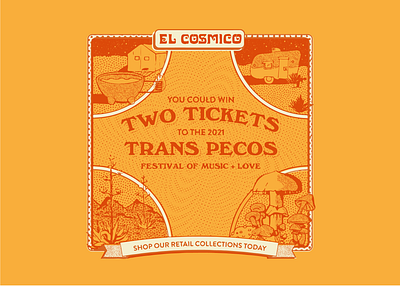 West Texas Style Golden Ticket bespoke design illustration illustrator music texas typography vector western