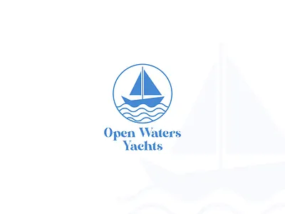 Daily Logo Challenge: Day 23 - Open Waters Yachts branding concept dailylogo dailylogochallenge dailylogodesign designer logo logo design logotype open water yachts sumit typography vector