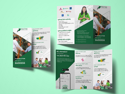 PRISTINE branding design flayer design