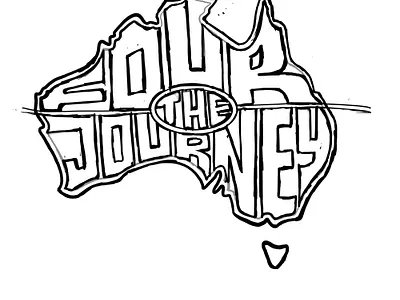 Four The Journey - Typography logo for a Vlog in Australia. australia chika okeke creative custom customtype graphic design hand drawn handlettering lettering lettering artist logos logotype modern logo type typography vloglogo