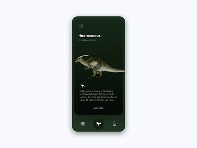 Jurassic 3d animation branding cards dinosaur education history illustration interaction learning mobile mockup principle product sketch swipe