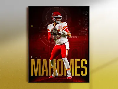Patrick Mahomes | Poster Design chiefs concept design football football design kansas city kansas city chiefs mahomes mockup nfl patrick mahomes photoshop poster poster design sports sports design