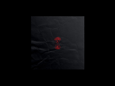 LÀ BAS | CADAVRE album art album cover art direction artwork black design graphic design kevlard logo logo design minimalist music paper photoshop red redesign retouching texture