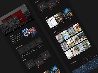 Design Arch Studio branding design illustration minimal typography ui ux web website