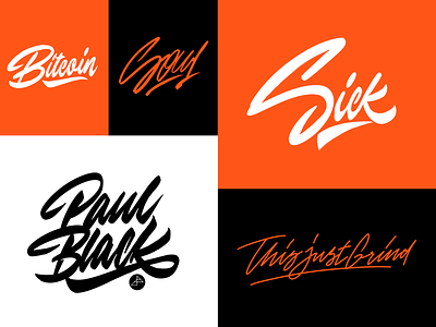 Lettering Logotypes Collection branding calligraphy clothing design fashion font free hand lettering identity lettering logo logotype mark packaging script sketches streetwear type typo typography