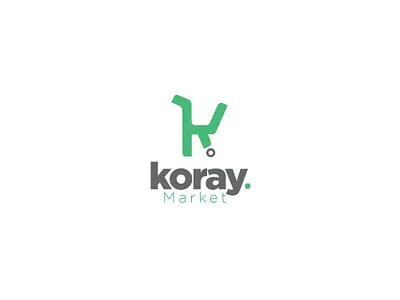 koray market app branding design flat illustrator logo vector