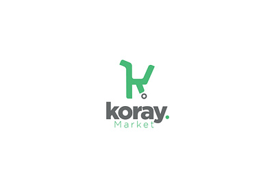 koray market app branding design flat illustrator logo vector