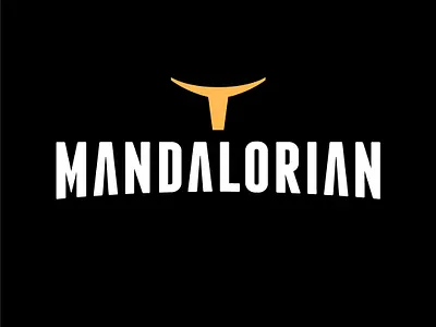 Mandalorian artwork branding design flat lettering logo mandalorian minimal star wars star wars art star wars day typography vector yoda