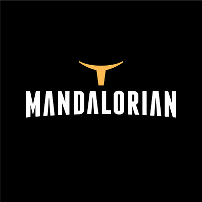 Mandalorian artwork branding design flat lettering logo mandalorian minimal star wars star wars art star wars day typography vector yoda