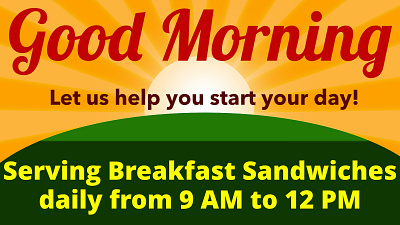 Breakfast Signage signage vector