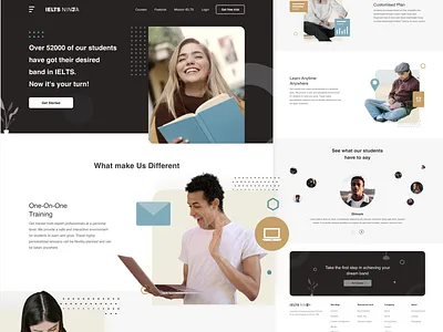 Educational Website app design designs education app education website educational website illustration landing page landing page design logo mobile online online courses online courses website ui ui ux ui design uidesign web design website website design