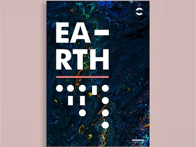 Earth Poster abstract adobe design digital figma mock up photoshop poster poster design print typography typography poster