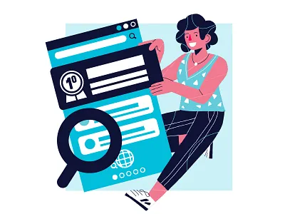 SEO character design editorial illustration freelance illustration ilustración web illustration