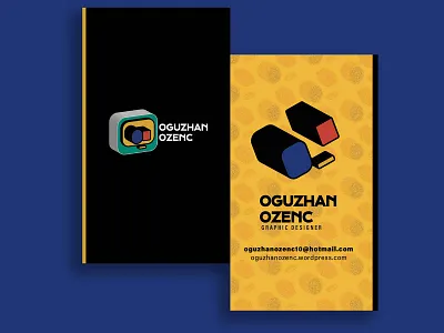 OGUZHANOZENC-PERSONAL CARD branding business card business card design card design digital art graphic design illustration logo personal personal brand personal branding personal card personal logo professional logo typography vector