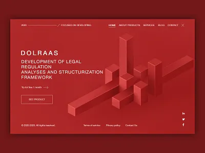 Concept of Dolraas Design 2d application cool design dribbblers graphic illustration minimal photoshop ui ux webdesign