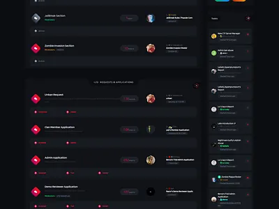 Lost Souls IPS Template art dark design gaming gaminglogo gradient invision ips new photoshop red template template builder template design ui ux web webdesign