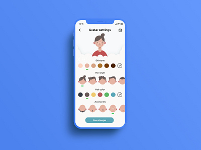 Daily UI #007 - Settings avatar cartoons daily dailyui dailyuichallenge design figma illustration mobile settings ui ux vector