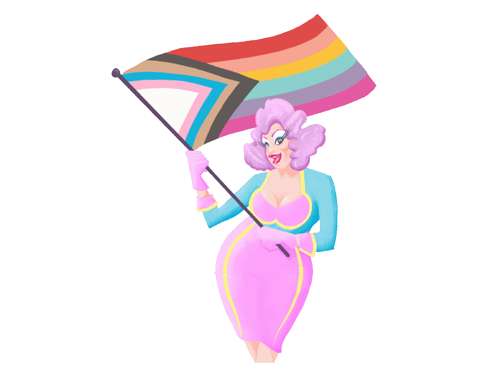 BrewDog Pride 2020 animation brewdog design illustration nina west pride 2020 procreate