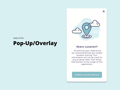 Daily UI #16 - Pop Up/Overlay daily ui dailyui dailyuichallenge design icon ui design uidesign ux ux design uxdesign