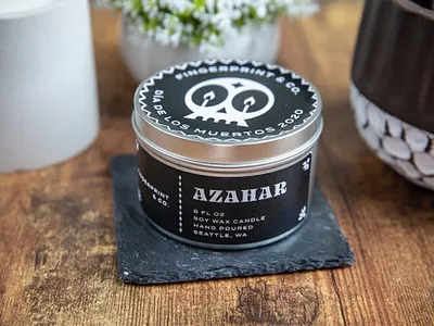 Dia de Los Muertos Candles branding candle dia de los muertos illustration label packaging