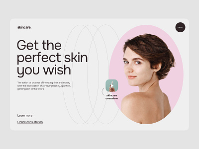 Skincare beauty cosmetics cosmetology design desktop e commerce grid homepage landingpage madeontilda minimal product skincare store topography ui ux web web design webdesign