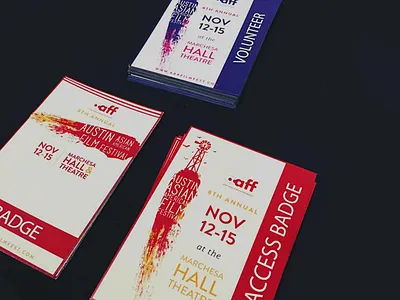 Austin Asian American Film Festival badge badgedesign design graphicdesign