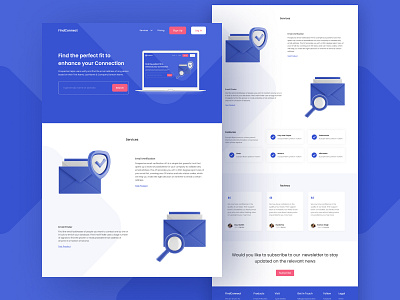 FindConnect Landing page figmadesign landing page website design