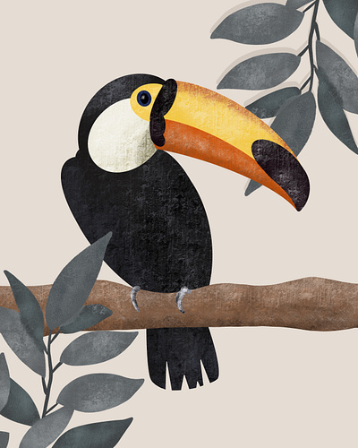 Toucan bird bird illustration digital art digital illustration digital painting jungle toucan tropical