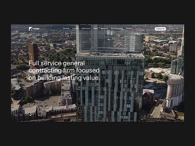 D–Mar General Contracting & Development – Home page agency animation architecture business clean company home page industrial layout minimal photographic services smooth animation transition type ui video web web design website