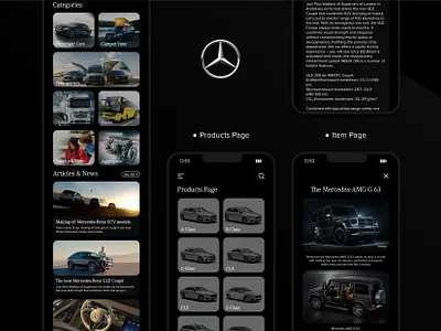 Mercedes-Benz Vehicles: A Mobile Perspective (III) app app design creative design design interfacedesign mobile app design mobile ui product design ui ui design uiux ux web design
