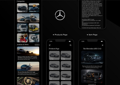 Mercedes-Benz Vehicles: A Mobile Perspective (III) app app design creative design design interfacedesign mobile app design mobile ui product design ui ui design uiux ux web design