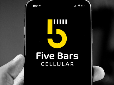 5 Bars Cellular Logo brand identity brand identity design cell phone cellular design identity design logo logo design logos