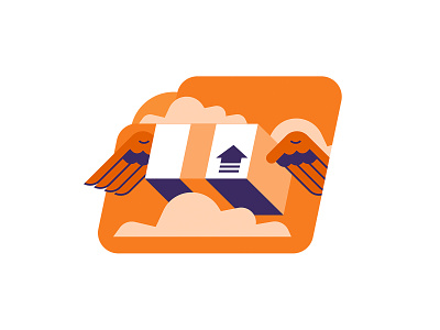 Making commerce accessible to everyone adobe blue box clouds commerce design graphic icon icondesign illustration illustrator lettering muti orange phone shipping typography