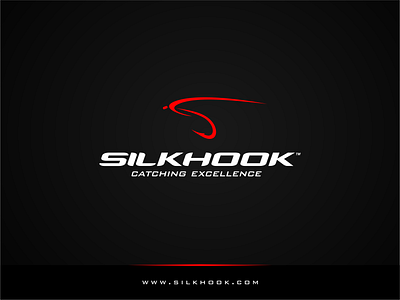 SilkHook Fly Fishing emblem emblem logo fish fishing fishing logo fishing rod fly fishing hook illustration logo outdoor vector
