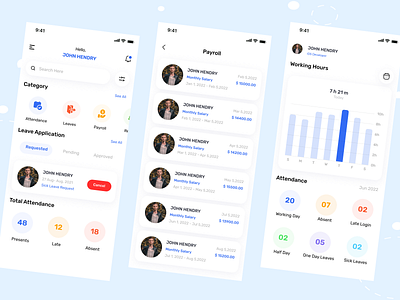 Employee Attendance, Time Clock & Scheduling App app branding design employee attendance graphic design ui ux