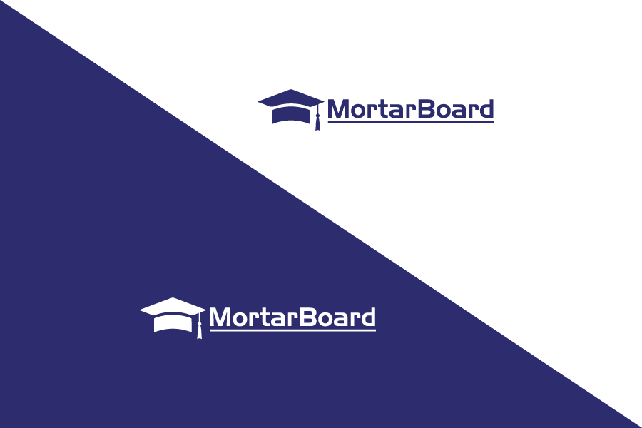 mortarbord design logo logo design