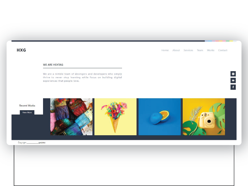 HXG — Editorial Digital Experience branding landingpage layout minimalistic uiux web web design webdesign website website design