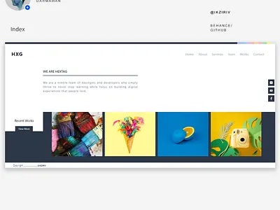 HxG Company Profile landingpage layout uiux web web design webdesign website website design