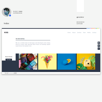 HxG Company Profile landingpage layout uiux web web design webdesign website website design