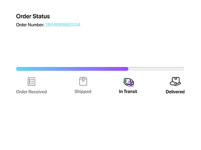 Daily UI #86 Progress Bar daily ui progress bar shipping status ui ui design uiux user interface ux design